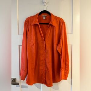 H&M women’s XL orange blouse